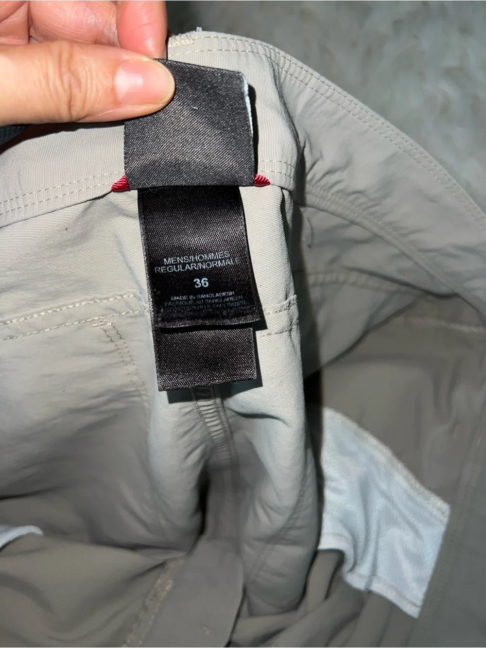 The North Face Men’s Nylon Cargo Hiking Shorts - Khaki/Gray - Size 36